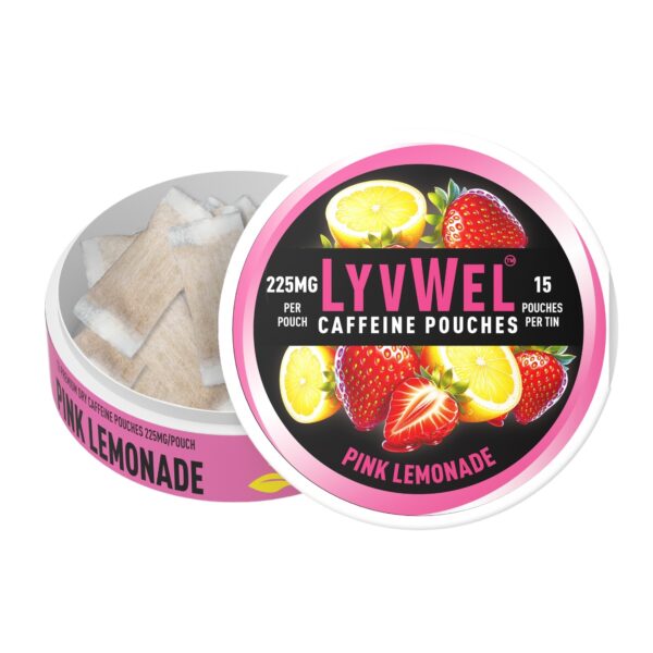 225mg - 1 Jar Pink Lemonade 15 Energy Deckys Caffeine Pouches